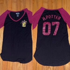 Harry Potter 3/4 sleeves jersey style top